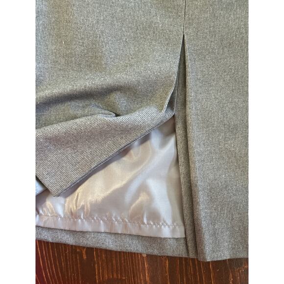 VTG Jean Nicole Corpcore Midi Skirt Set 5/6 Grey Preppy Classic Preppy RL Vibes - Picture 16 of 16